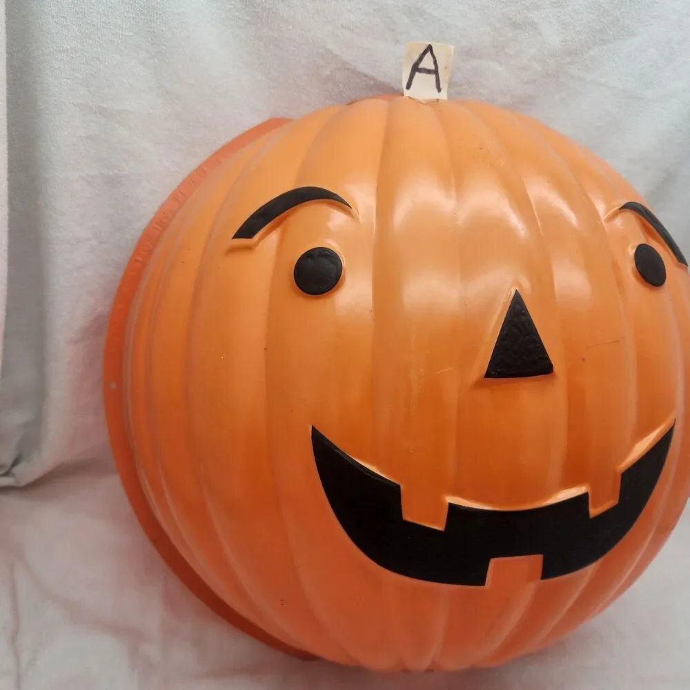 Decoration Jack O Lantern Pumpkin Lamp Post 2Pc Cover Halloween Shamrock Plastic